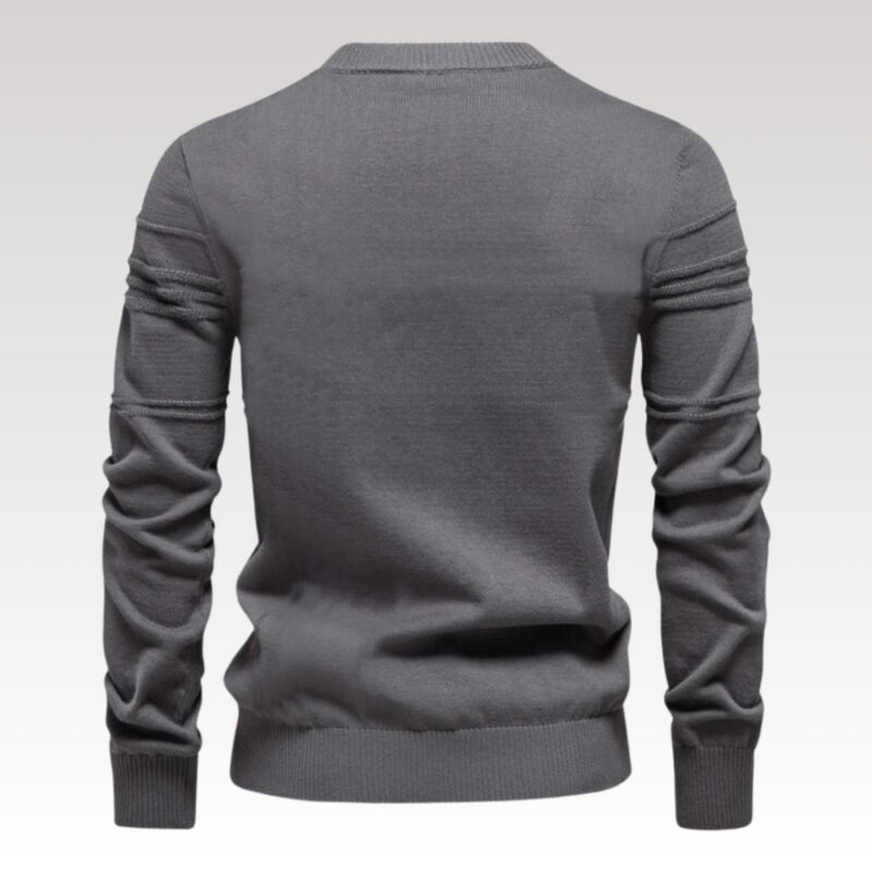 Robby - Elegante slank sweater med lange ærmer og rund halsudskæring