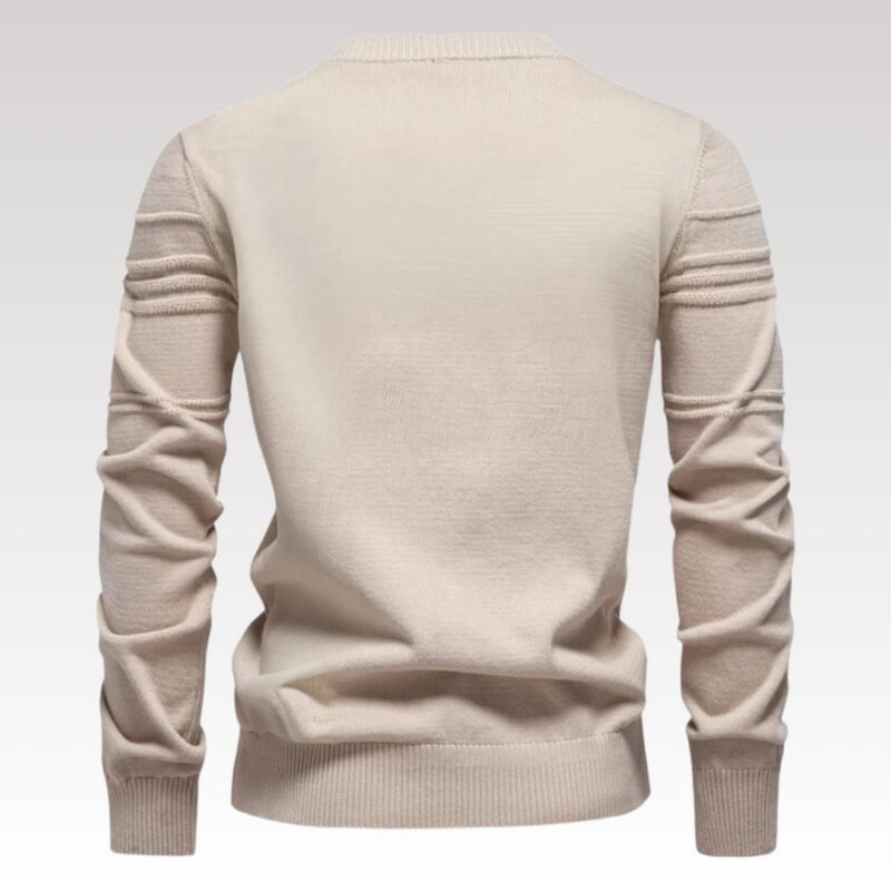 Robby - Elegante slank sweater med lange ærmer og rund halsudskæring
