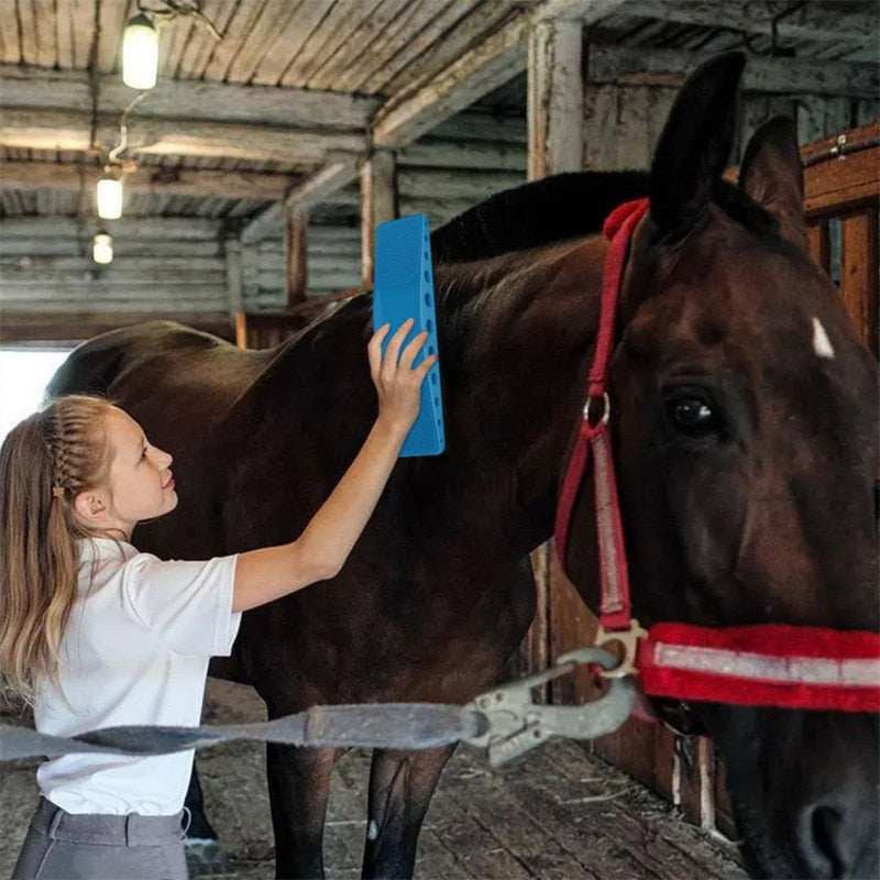EquiClean – Hesteplejebørste med massageeffekt og daglig pelspleje