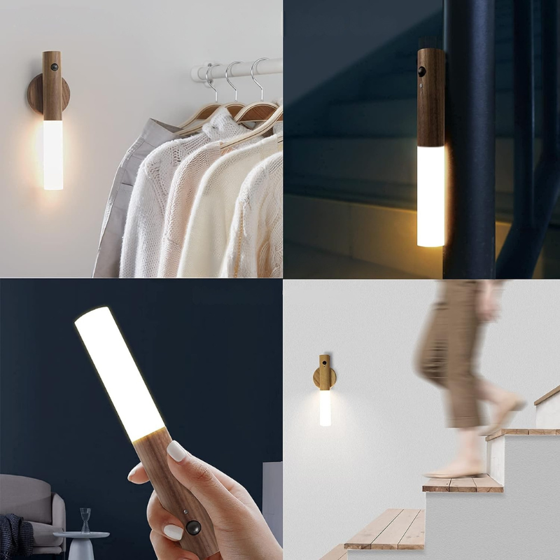 GlowSense - elegant bevægelsessensor-væglampe til håndfri bekvemmelighed