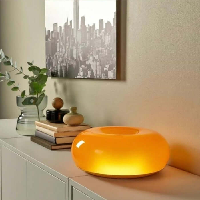 GlowRing – Donut væglampe og bordlampe med berøringsstyret lysstyrke