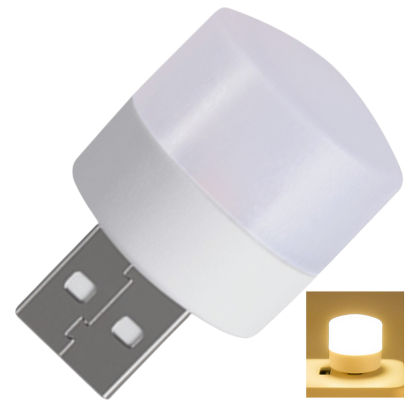 GlowMini – Mini usb led lampe med bærbart stik