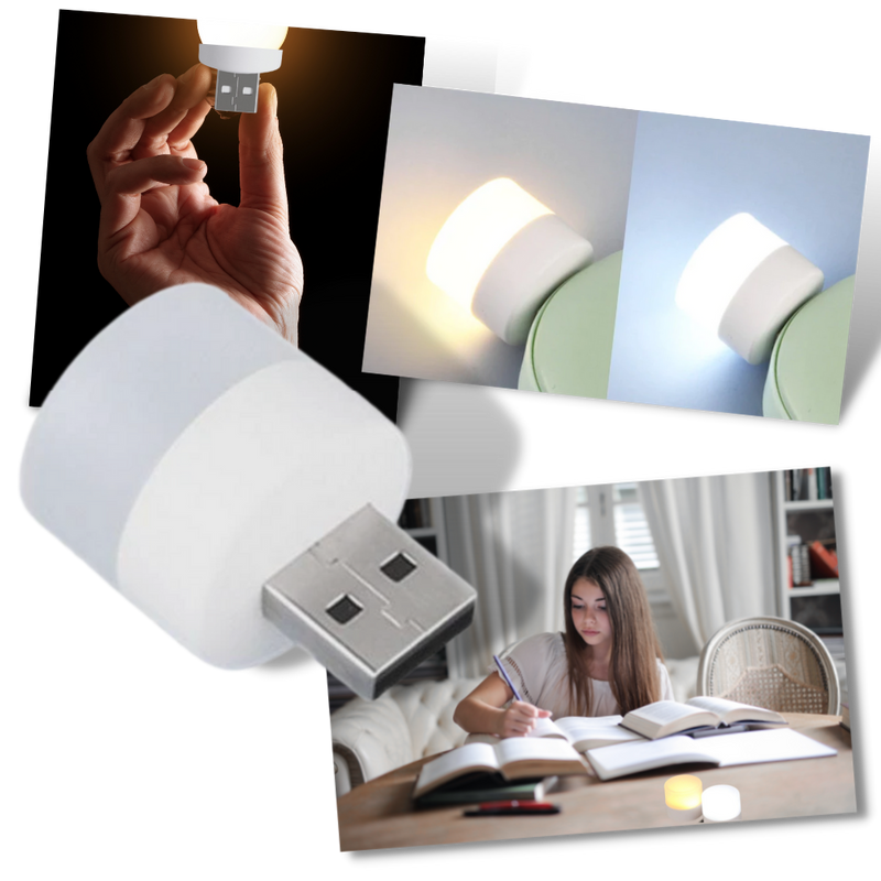 GlowMini – Mini usb led lampe med bærbart stik