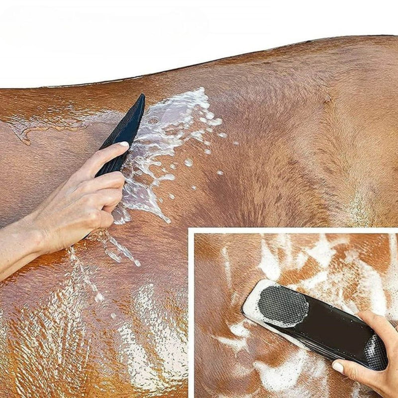 EquiClean – Hesteplejebørste med massageeffekt og daglig pelspleje