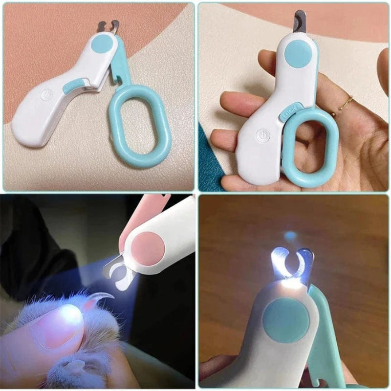 PawGlow – Ergonomisk kloklipper til katte med LED lys til præcis trimning