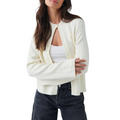 Deborah – Moderne cardigan med lange ærmer og en knaplukning