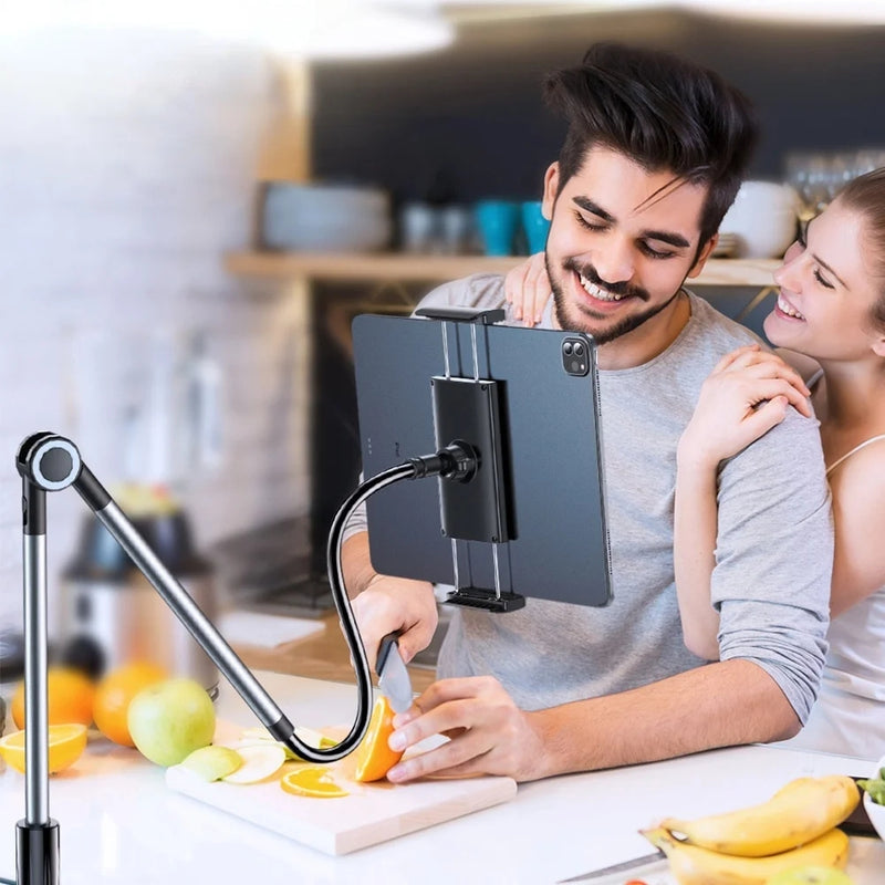 HoldFlex – Langarms justerbar tablettelefonholder med 360° rotation
