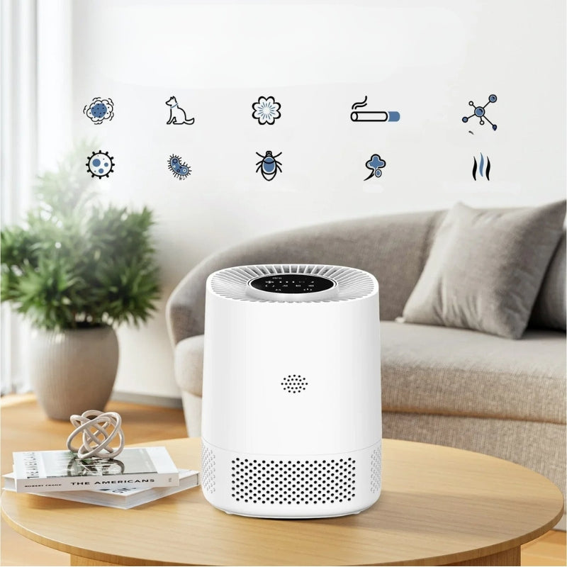 BreatheEasy - WiFi aktiveret luftrenser med app styring og lydløs drift