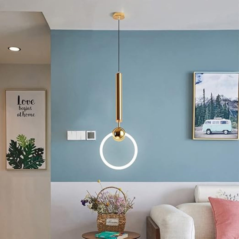 LumoLoop - Moderne loftslampe med ringformet LED og skulpturelt design