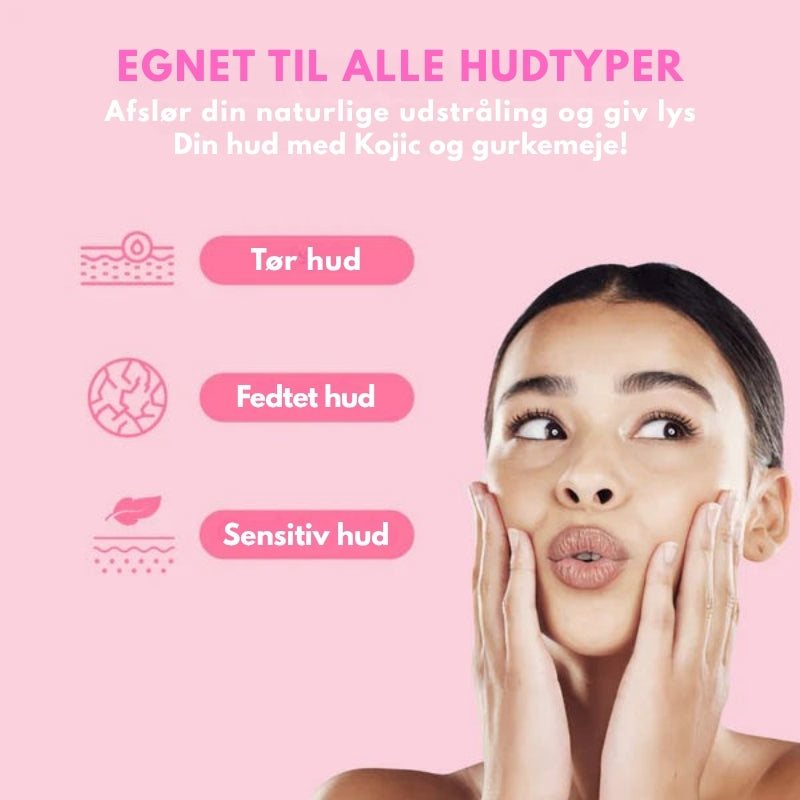 GlowRestore – Kojic og gurkemeje glødpads til lysnende og jævn hudtone (1+1 Gratis)