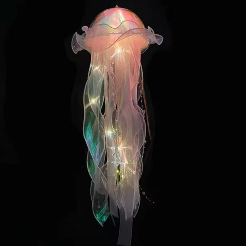 JellyGlow - Fortryllende vandmand LED natlampe med beroligende glød og blid bevægelse