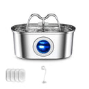 PurrFlow – Vandfontæne til kæledyr med indbygget pumpe og LED lys