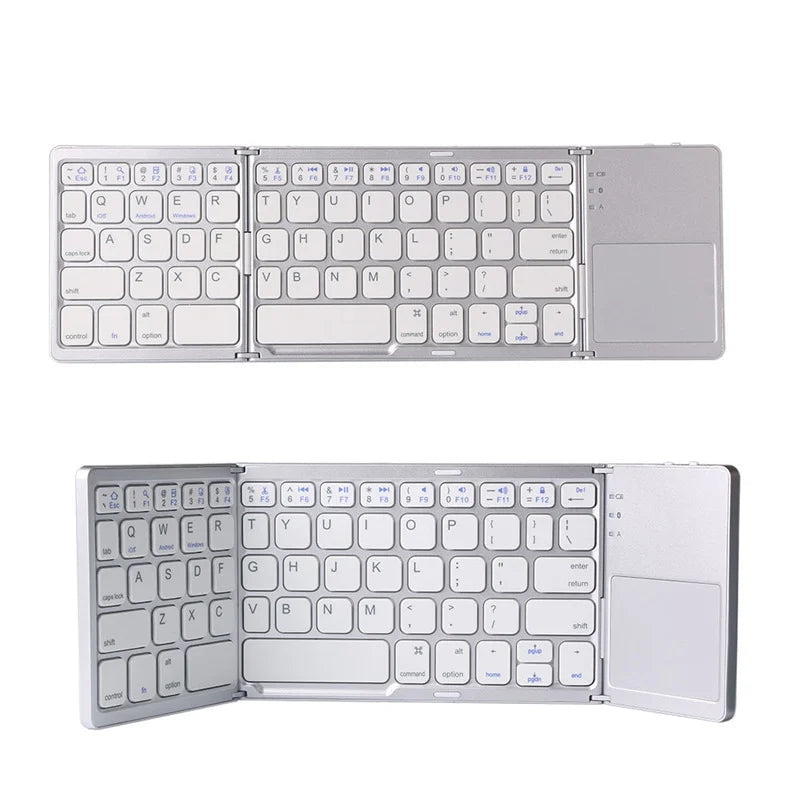 KeyFold - Sammenklappeligt Bluetooth tastatur med touchpad og automatisk dvalefunktion