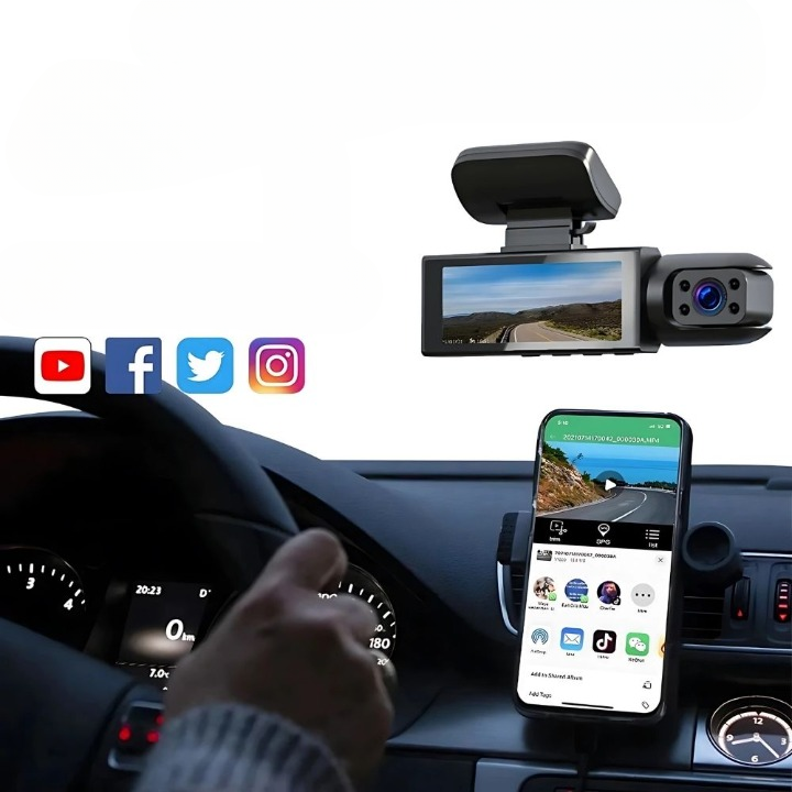 DriveGuard – Dashcam med Ultra-Bred og Multi-Vinkel Videooptagelse