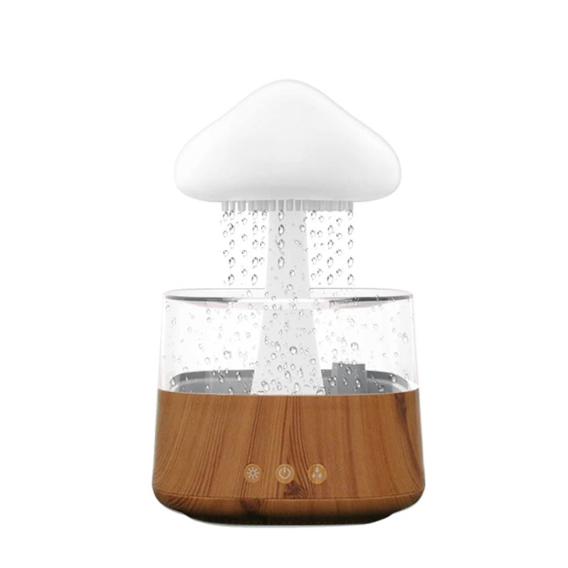 CloudMist - Regnsky luftfugter natlampe med justerbar regndråbe og timer
