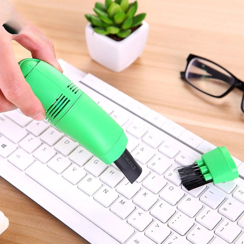 SpotSweep – Mini USB støvsuger med dobbelte dyser og kompakt design