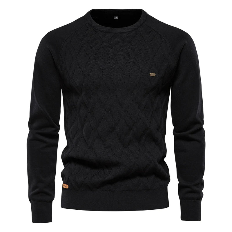 Luca – Sweater med rund hals med tekstureret design og lange ærmer