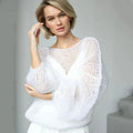 Lana – Oversized V-hals sweater med lange ærmer