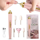 NailMuse - 5 i 1 elektrisk neglelakeringsmaskine med indbygget lys og udskiftelige hoveder