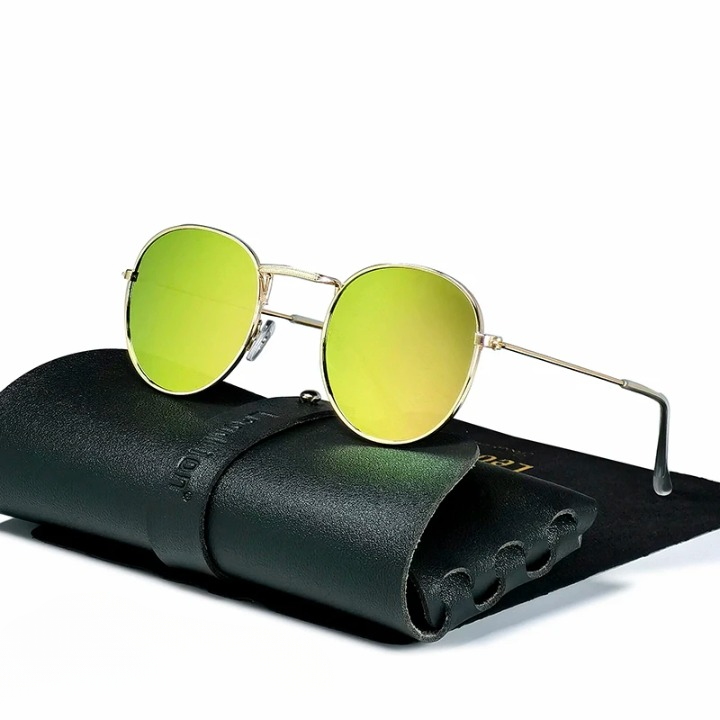 VisionMark - Moderne solbriller med rundt stel og UV400 beskyttelsesdesign