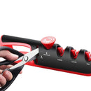 SharpEdge – Knivsliber i flere trin med sakseplads og 4 trins slibesystem