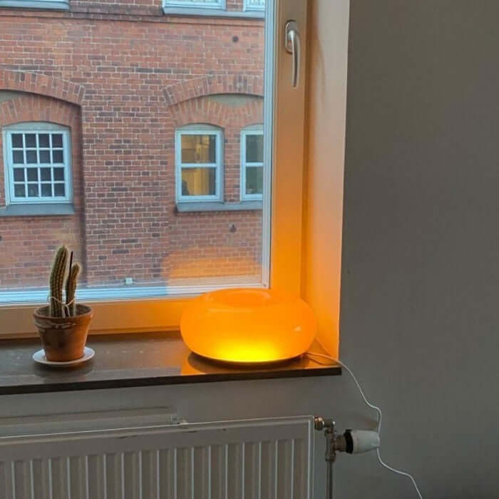 GlowRing – Donut væglampe og bordlampe med berøringsstyret lysstyrke