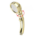 AquaBurst – 3 i 1 brusehoved med roterende design og stopknap