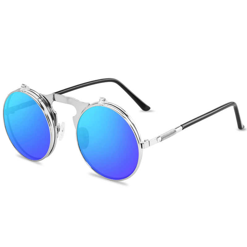 FlipCore – Runde flip up solbriller med cirkelformet glas og UV400 design