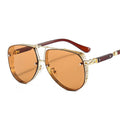 GlowLine - Aviator solbriller med ovale gradientglas og moderne design