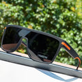 MagnusWear - Firkantede overdimensionerede solbriller med antirefleks spejl og UV400 linse
