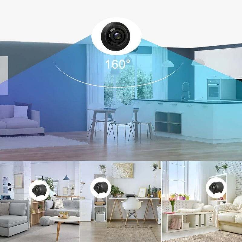 GuardLens – Mini HD sikkerhedskamera med infrarødt nattesyn og bevægelsessensor