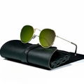 VisionMark - Moderne solbriller med rundt stel og UV400 beskyttelsesdesign