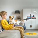 KidPlay – Fjernstyret flyvende jet med levende lys og 360° rotationsmuligheder