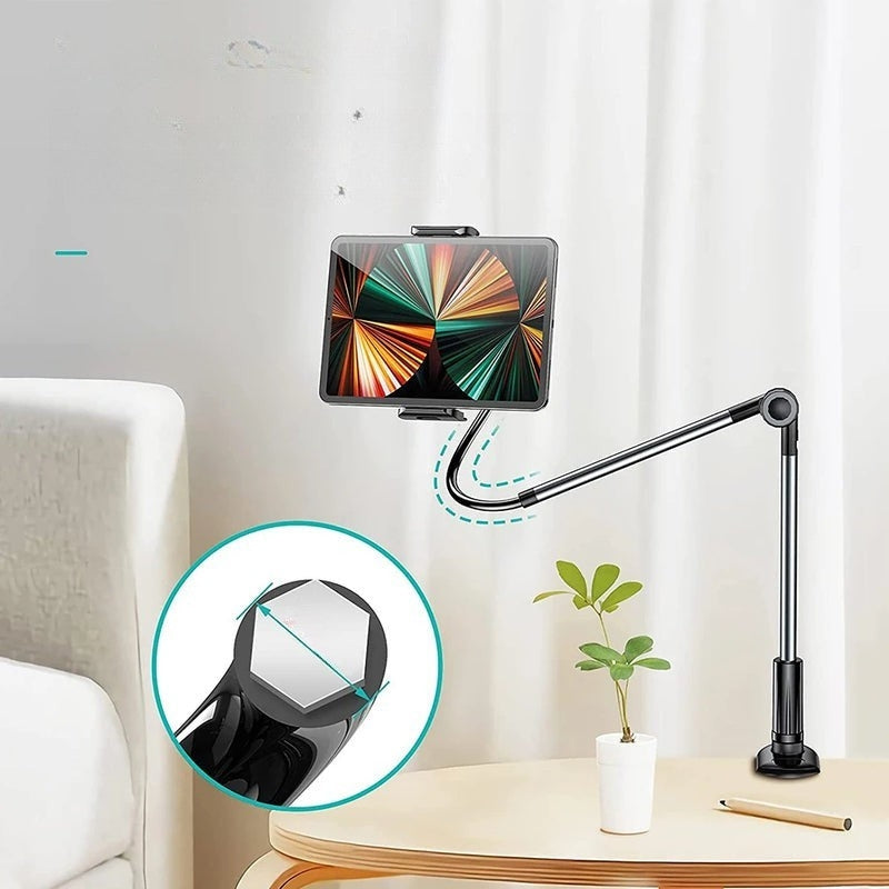 HoldFlex – Langarms justerbar tablettelefonholder med 360° rotation