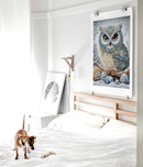 MysticGleam - Strålende Ugle Diamantmalingssæt