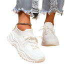 Aria - Chunky Smutte På Sneakers med ankelhøjt design