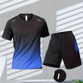 Jaxon – Sportssæt med kortærmet skjorte og shorts med elastisk talje