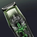 TrimVibe – Genopladelig støvsuger skægtrimmer med justerbar præcisionskam