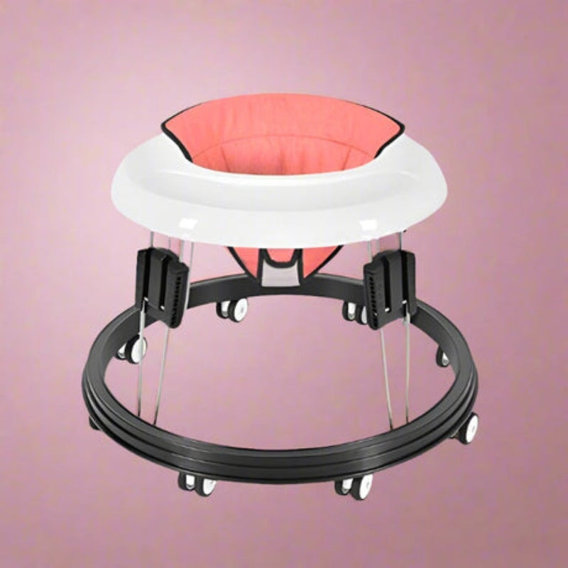 RoundSteps – Multifunktionel baby walker med cirkulær ramme og foldbart design