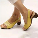 Jennifer – Elegante slingback sandaler med åben tå og blokhæl