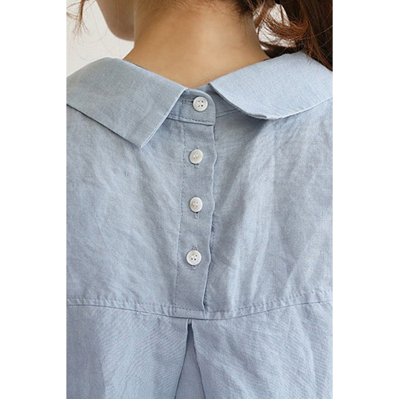 Zariah – Elegant oversized skjorte med lange ærmer og knapper foran