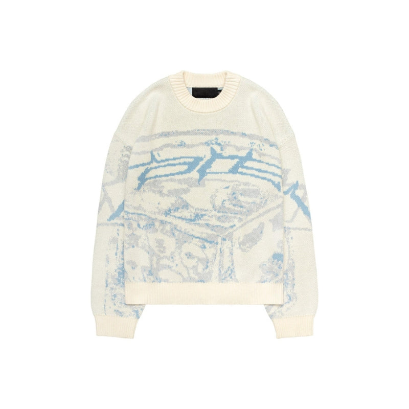 Helen – Langærmet sweater med rund hals og unikt design