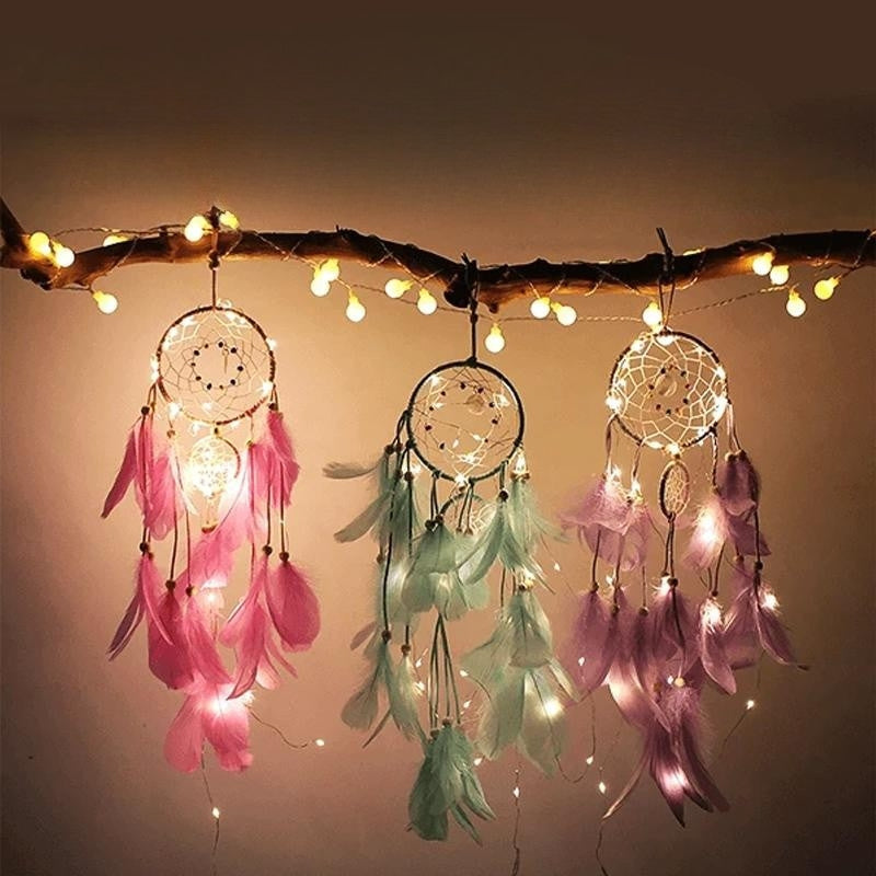 LumeDrøm – Dekorativ Drømmefanger med Blødt LED-Glow