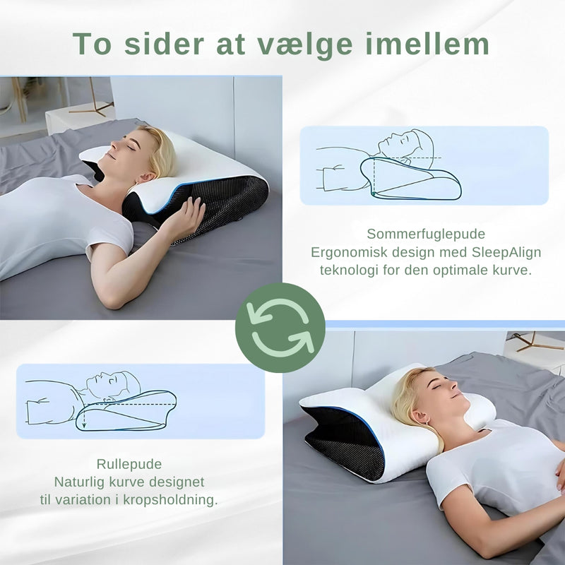 SleepAlign - Ergonomisk Ortopædisk Pude Til Smertefri Søvn