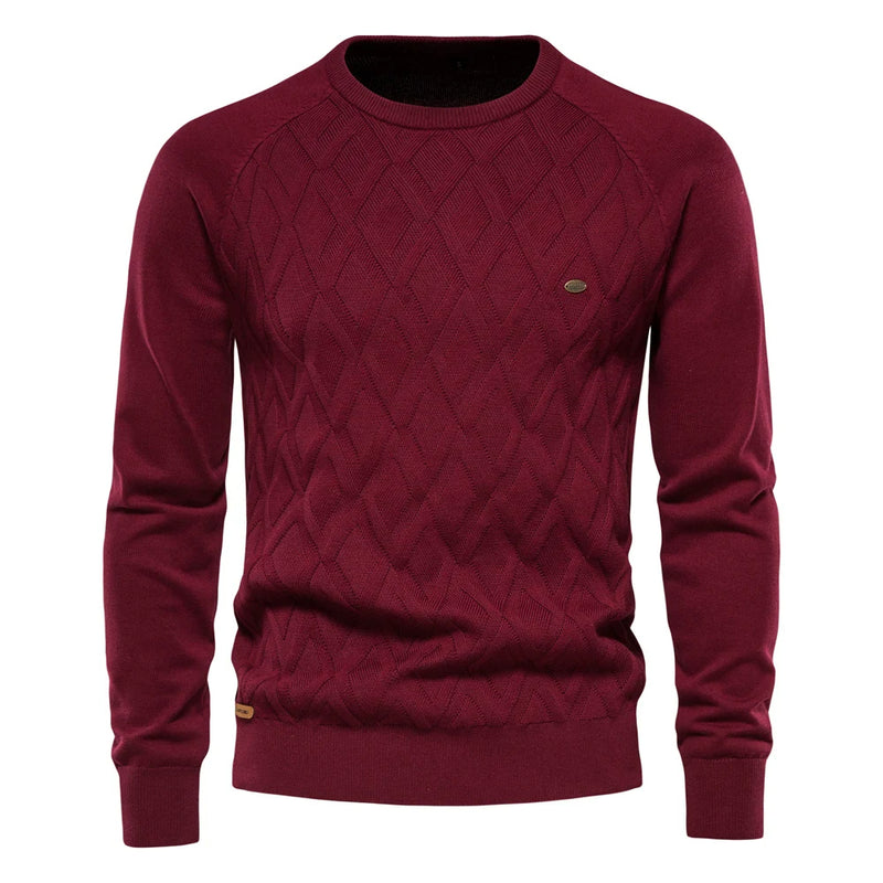 Luca – Sweater med rund hals med tekstureret design og lange ærmer