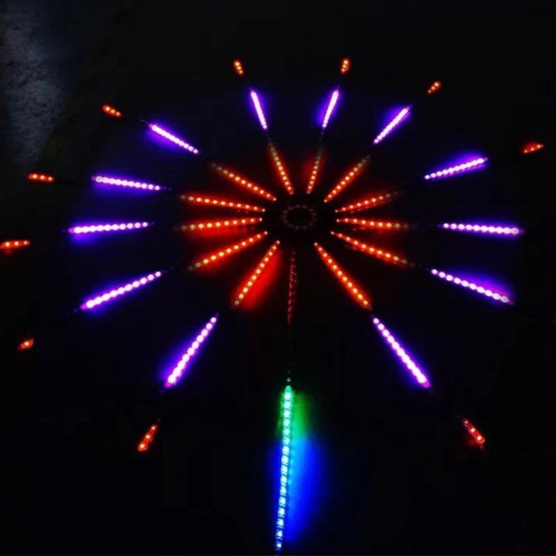 GlowArt - LED væglampe med justerbare farver og fjernbetjening