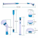 ScrubEase – Genopladelig elektrisk skrubbebørste med flere hoveder til rengøring af hjemmet