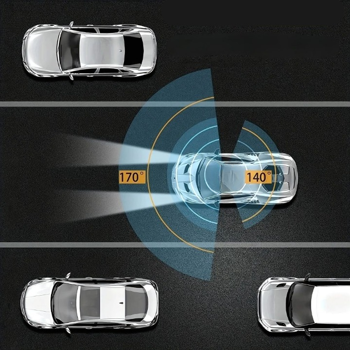 DriveGuard – Dashcam med Ultra-Bred og Multi-Vinkel Videooptagelse