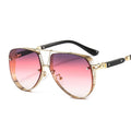 GlowLine - Aviator solbriller med ovale gradientglas og moderne design