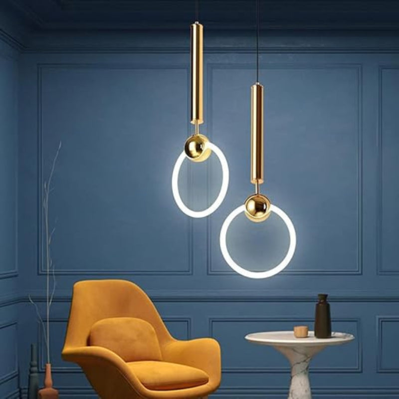 LumoLoop - Moderne loftslampe med ringformet LED og skulpturelt design